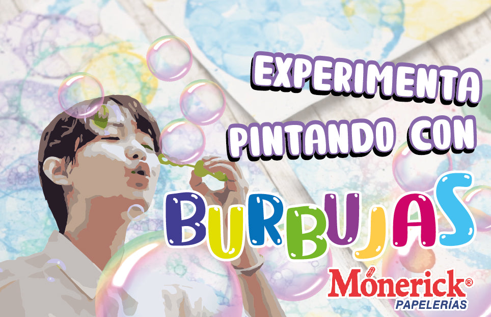 Experimenta pintando con burbujas