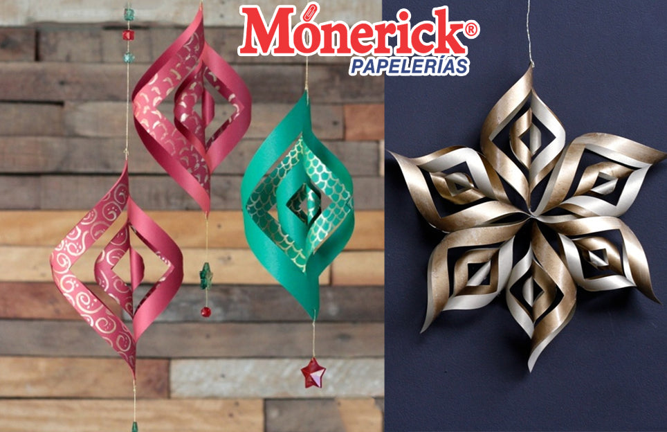Adorno navideño de Papel