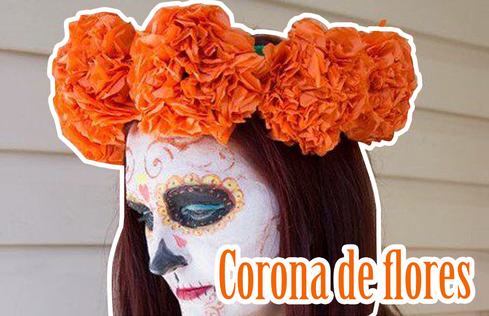 Corona de flores de Cempasúchil