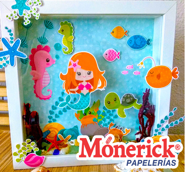 Blog MNK Cuadro 3D Sirenita