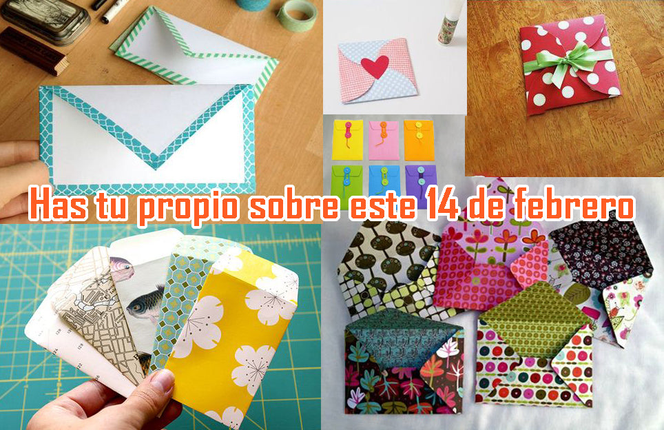 Realiza tus propios sobres para este 14 de febrero