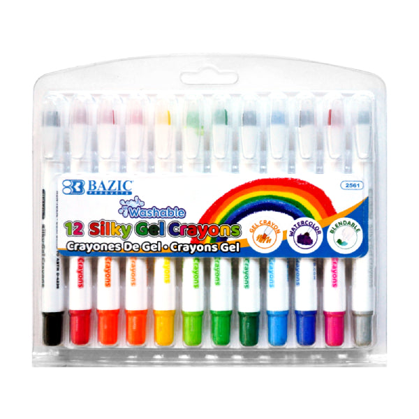 CRAYON GEL 12 PZS 2561 BAZIC MNK