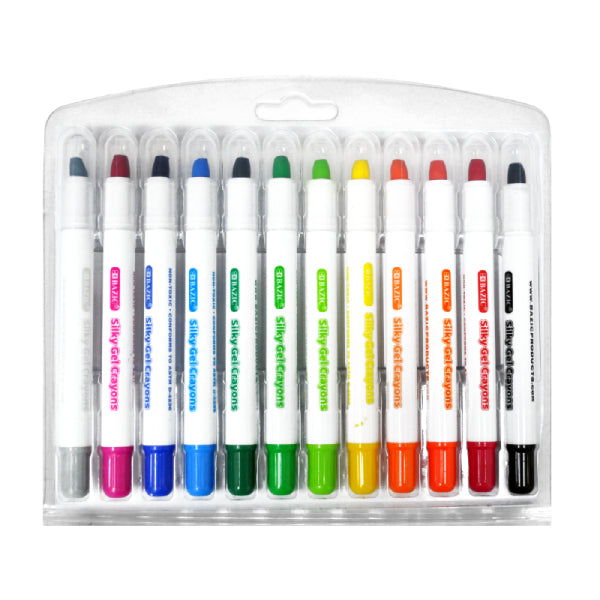 CRAYON GEL 12 PZS 2561 BAZIC MNK