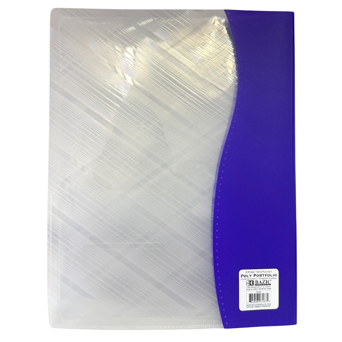 FOLDER PLASTICO 2 COLORES 3183 BAZIC