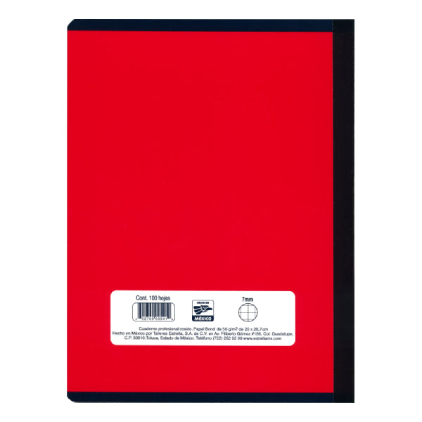 CUADERNO PROFESIONAL COSIDO 100 HJ C7 ESTRELLA MNK
