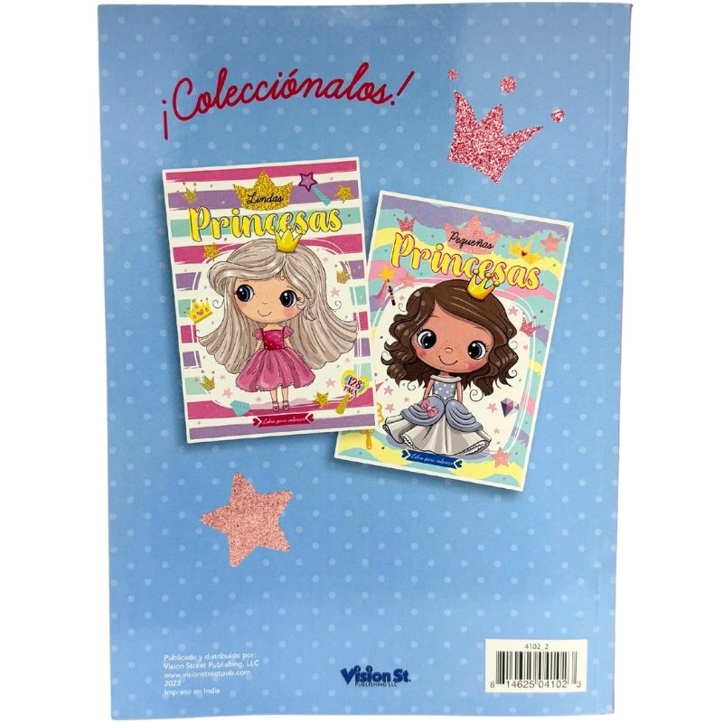LIBRO ILUMINAR LINDAS PRINCESAS 128 PG 4 SEASONS MNK
