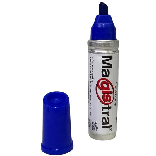 MARCADOR PIZARRON MAGISTRAL ALUMINIO AZUL AZOR MNK