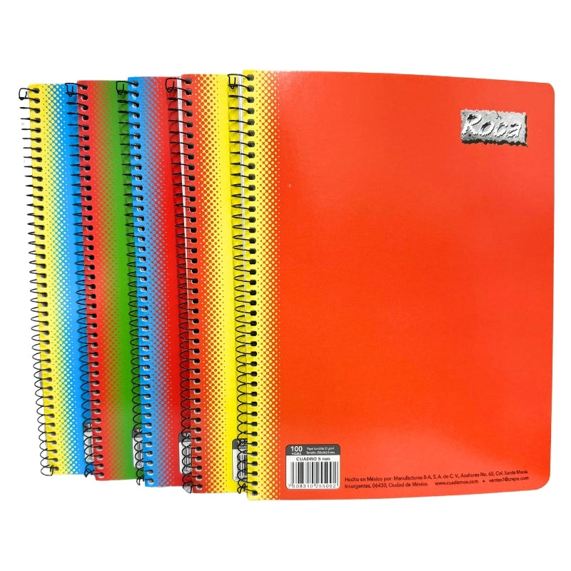 CUADERNO PROFESIONAL ESPIRAL ROKITA 100 HJ BLANCO MAN 8A MNK