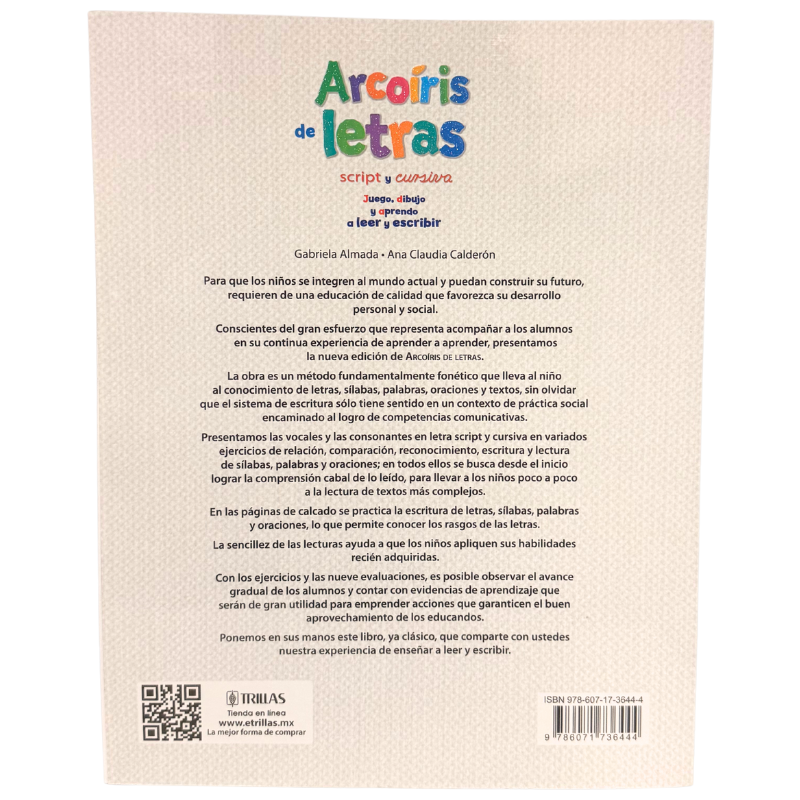 LIBRO ARCOIRIS DE LETRAS LIBROS MNK