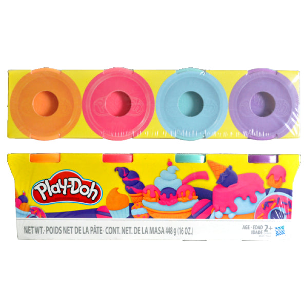 PLASTILINA BOTE 112 GR GRANDE 4 PZ PLAY-DOH MNK