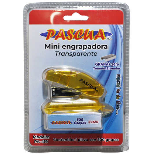 ENGRAPADORA MINI C/GRAPA ESTANDAR PA-419 PASCUA