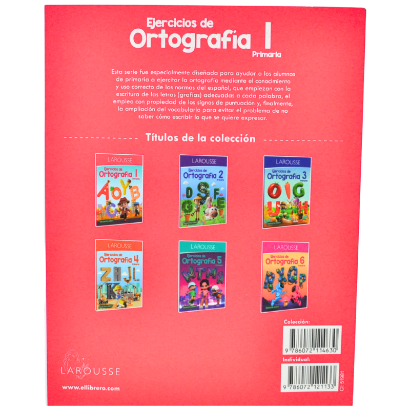 LIBRO EJERCICIOS ORTOGRAFIA 1 LAROUSSE MNK
