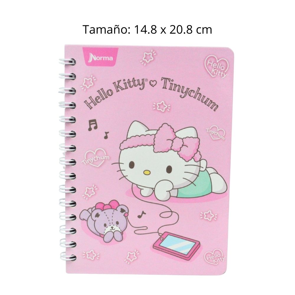 CUADERNO FRANCES DOBLE ARGOLLA HELLO KITT 100 HJ RAYA NORMA MNK