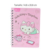 CUADERNO FRANCES DOBLE ARGOLLA HELLO KITT 100 HJ RAYA NORMA MNK