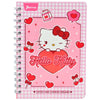 CUADERNO FRANCES DOBLE ARGOLLA HELLO KITT 100 HJ RAYA NORMA MNK