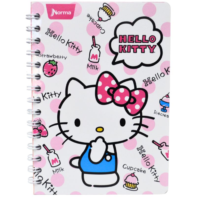 CUADERNO FRANCES DOBLE ARGOLLA HELLO KITT 100 HJ C7 NORMA MNK
