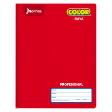 CUADERNO PROFESIONAL COSIDO COLOR 360 100 HJ RAYA NORMA MNK