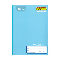 CUADERNO COLLEGE COSIDO COLOR 360 100 HJ DOBLE RAYA NORMA MNK