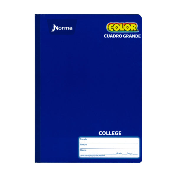 CUADERNO COLLEGE COSIDO COLOR 360 100 HJ C7 NORMA MNK