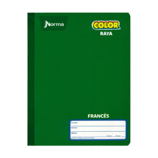 CUADERNO FRANCES COSIDO COLOR 360 100 HJ RAYA NORMA MNK