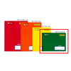 CUADERNO ITALIANO COSIDO COLOR 360 100 HJ DOBLE RAYA NORMA MNK