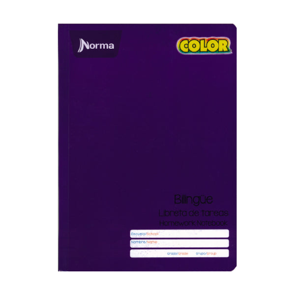 LIBRETA TAREAS COLLEGE COSIDO COLOR 360 48 HJ NORMA MNK