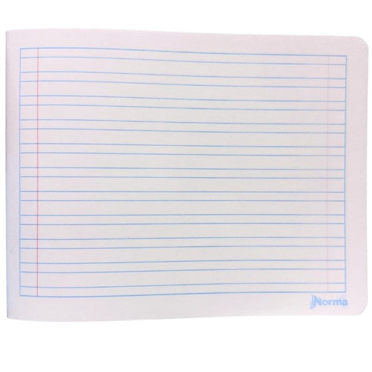 CUADERNO ITALIANO COSIDO UNO 100 HJ DOBLE RAYA NORMA MNK