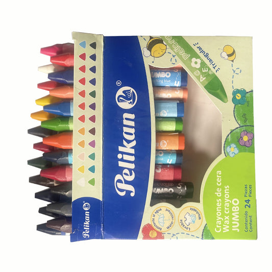 CRAYON JUMBO TRIANGULAR 24 PZ PELIKAN MNK