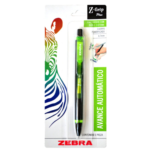 LAPICERO RETRACTIL Z GRIP PLUS 0.7 MM 6922-16 ZEBRA MNK