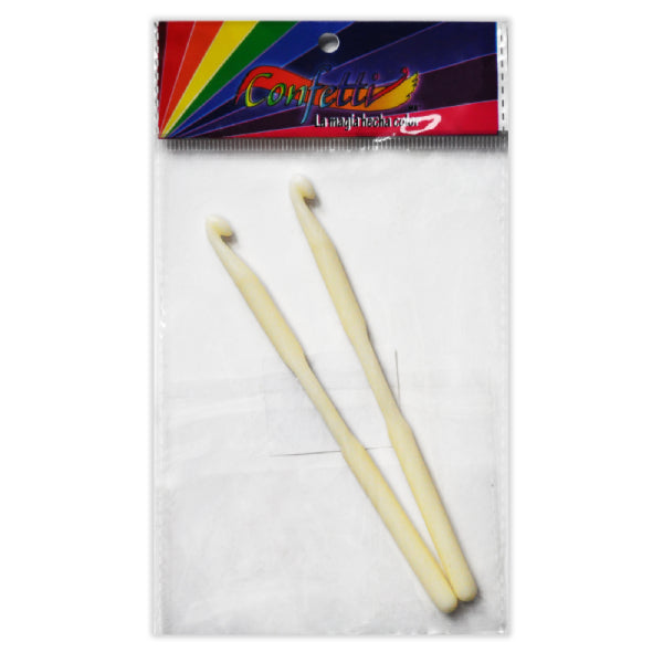 GANCHO ACRILICO PARA TEJER 6.5 MM 2 PZ NAEN