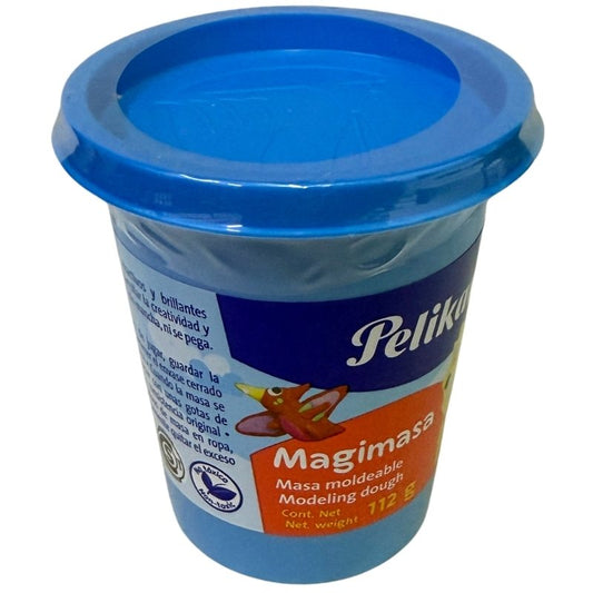 PLASTILINA BOTE MAGIMASA 112 GR AZUL CLARO PELIKAN MNK