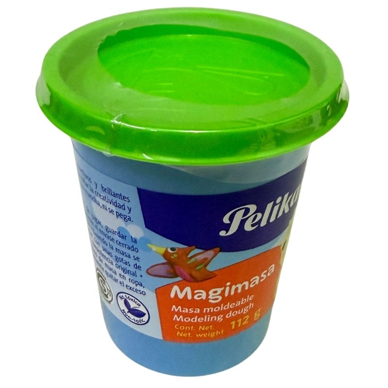 PLASTILINA BOTE MAGIMASA 112 GR VERDE CLARO PELIKAN MNK