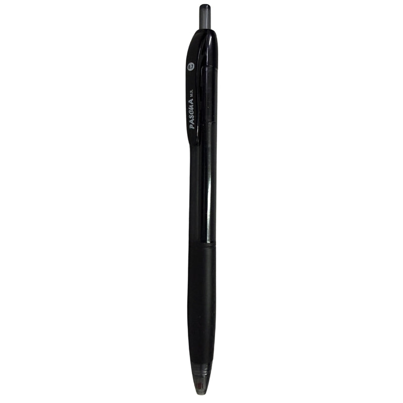 BOLIGRAFO TRASLUCIDO GRIP RETRACTIL HIDRIDA NEGRO 0.7 PASCUA
