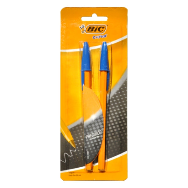 PLUMA BIC FINO AZUL 2 PZ BIC MNK