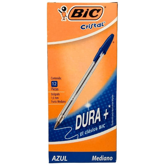 PLUMA BIC MEDIANO AZUL 12 PZ BIC MNK