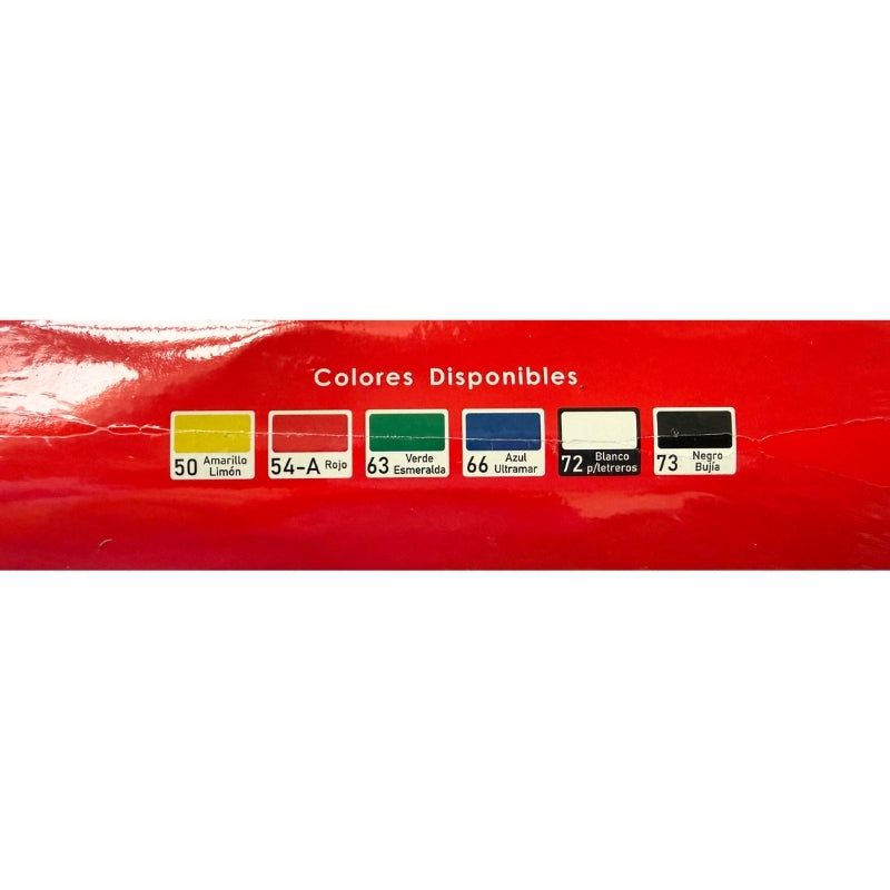 TEMPERA P/CARTEL 25 ML 6 PZ BACO MNK
