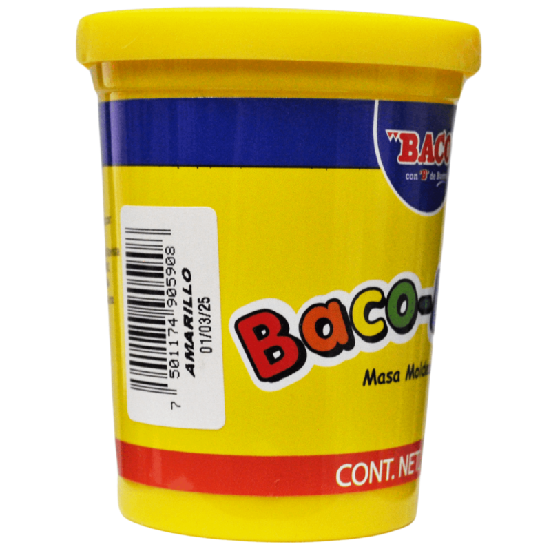 PLASTILINA BOTE 90 GR BACO-DOH AMARILLO BACO MNK