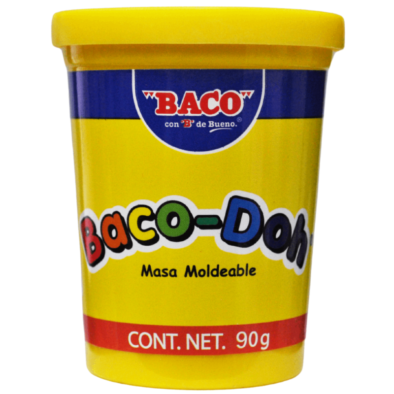 PLASTILINA BOTE 90 GR BACO-DOH AMARILLO BACO MNK
