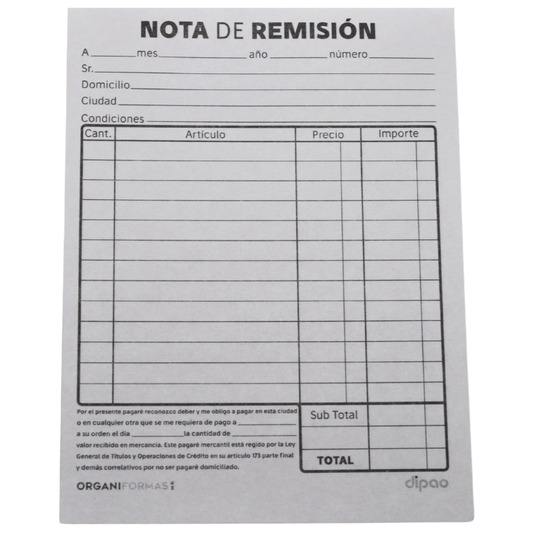 BLOCK REMISION CARBON DUPLICADO 1/8 50 HJ F-2 DIPAO