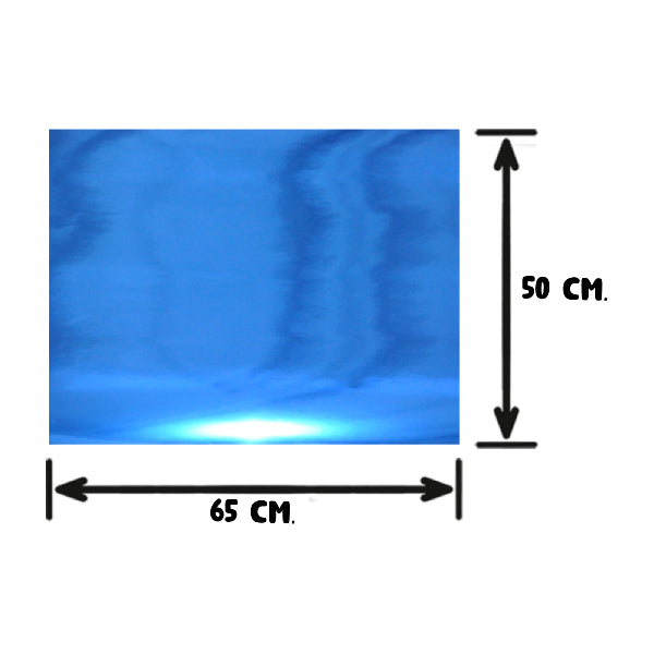 CARTULINA METALICA 50X65 AZUL REY BRILLANTE PASCUA