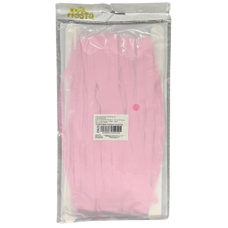 CORTINA PASTEL ROSA CIA03 VM FIESTA