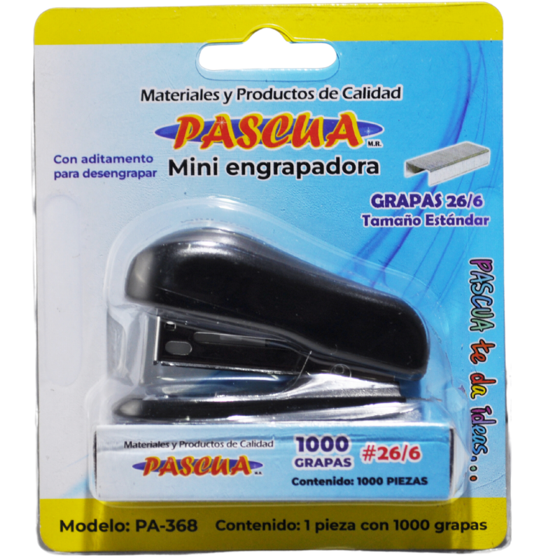 ENGRAPADORA MINI C/GRAPA ESTANDAR PA-368 PASCUA