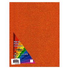 FOAMY CARTA DIAMANTINA 2 PZ NARANJA NAEN