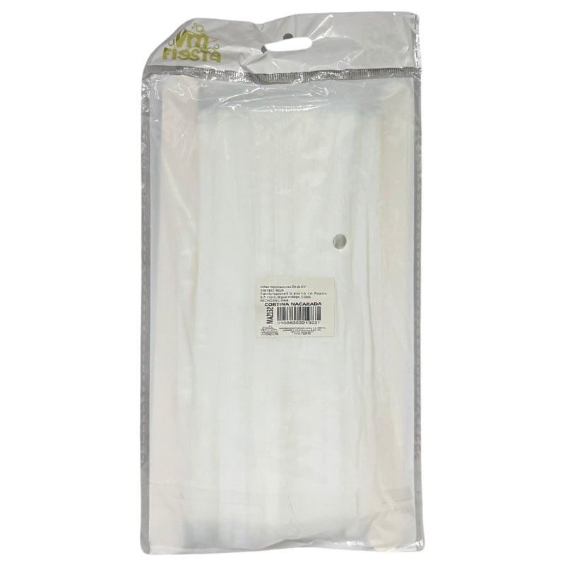 CORTINA NACARADA BLANCA MA2132 VM FIESTA
