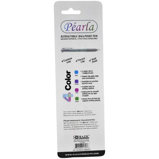 PLUMA 4 COLORES 1716 BAZIC MNK