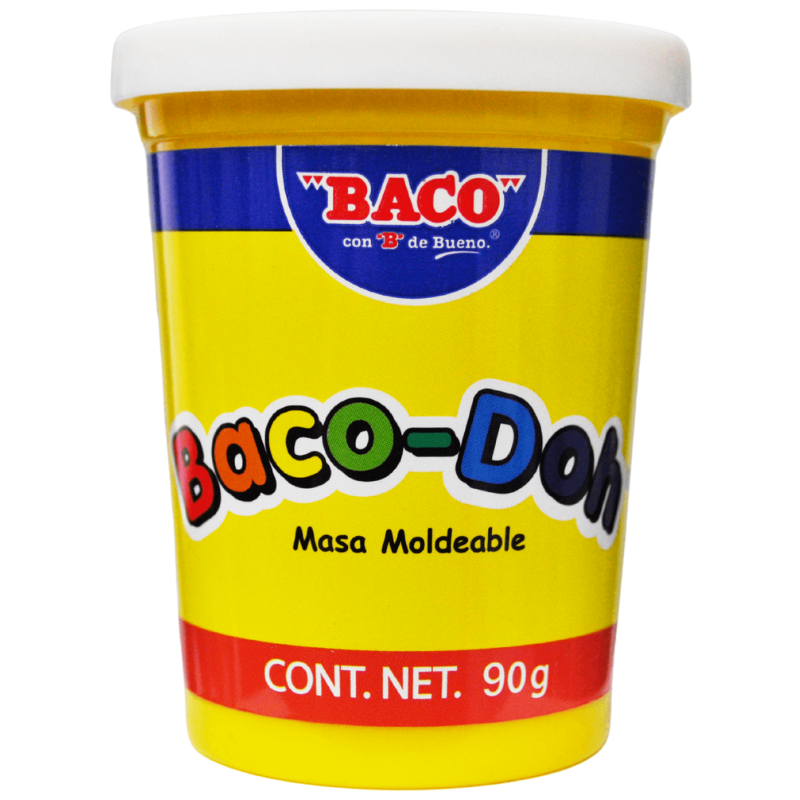 PLASTILINA BOTE 90 GR BACO-DOH BLANCO BACO MNK