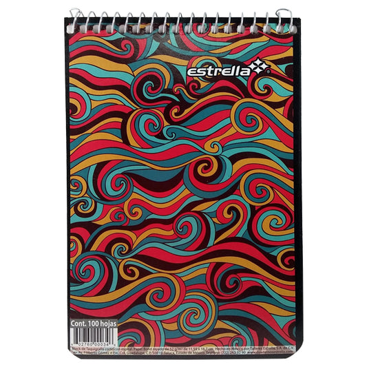 LIBRETA TAQUIGRAFIA CORTO ESPIRAL 100 HJ ESTRELLA