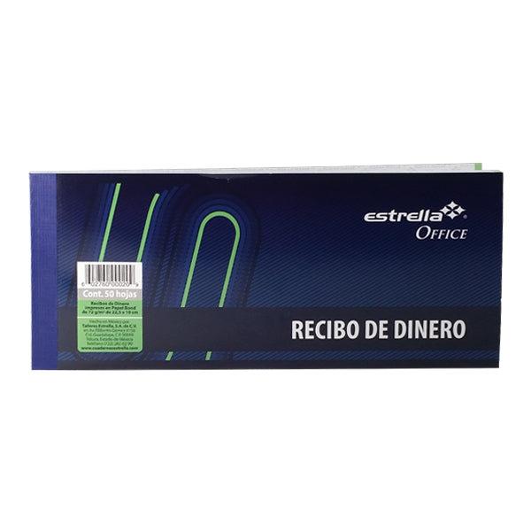 BLOCK RECIBO DINERO 50 HJ ESTRELLA