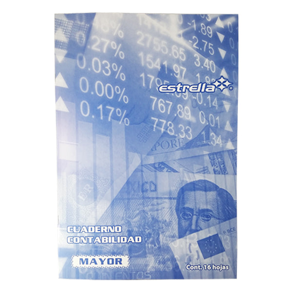 CUADERNO CONTABILIDAD MAYOR 16 HJ ESTRELLA