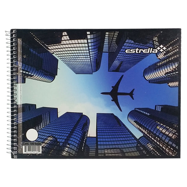 CUADERNO ITALIANO ESPIRAL BASICO 100 HJ BLANCO ESTRELLA MNK